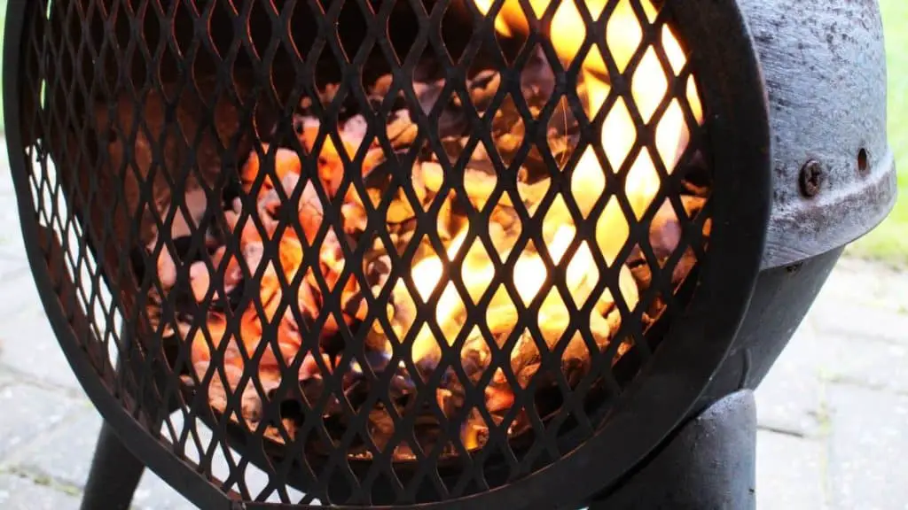 cast iron chiminea radiating heat