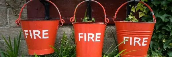 sand bucket for fire