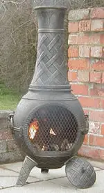 chiminea grill cast iron2