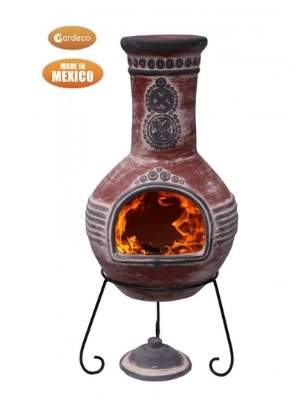 extra large mexican clay chiminea