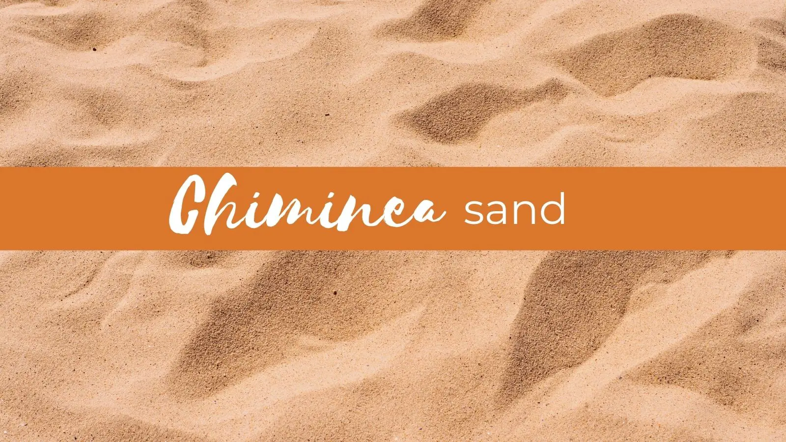 chiminea sand