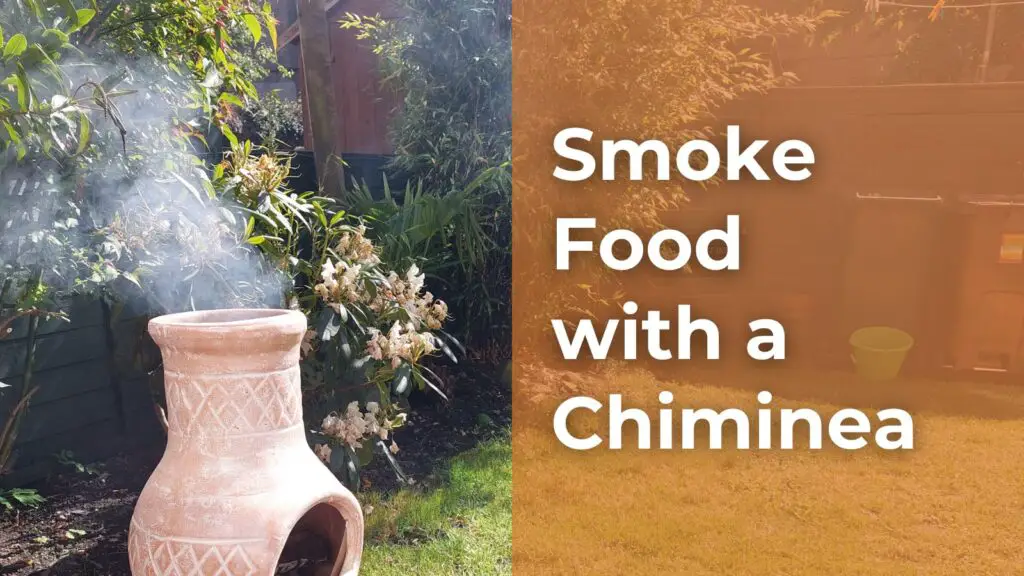 smoke food with a chiminea