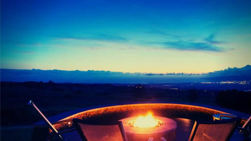 firepit in tuscany