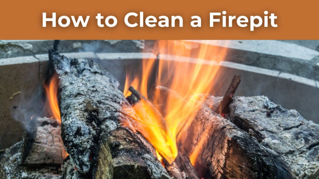 how to clean a firepit