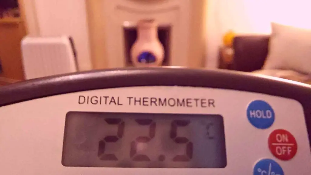room temperature other side of room from indoor chiminea